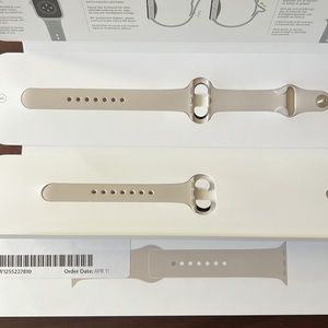 Apple Watch Sports Band Starlight S/M